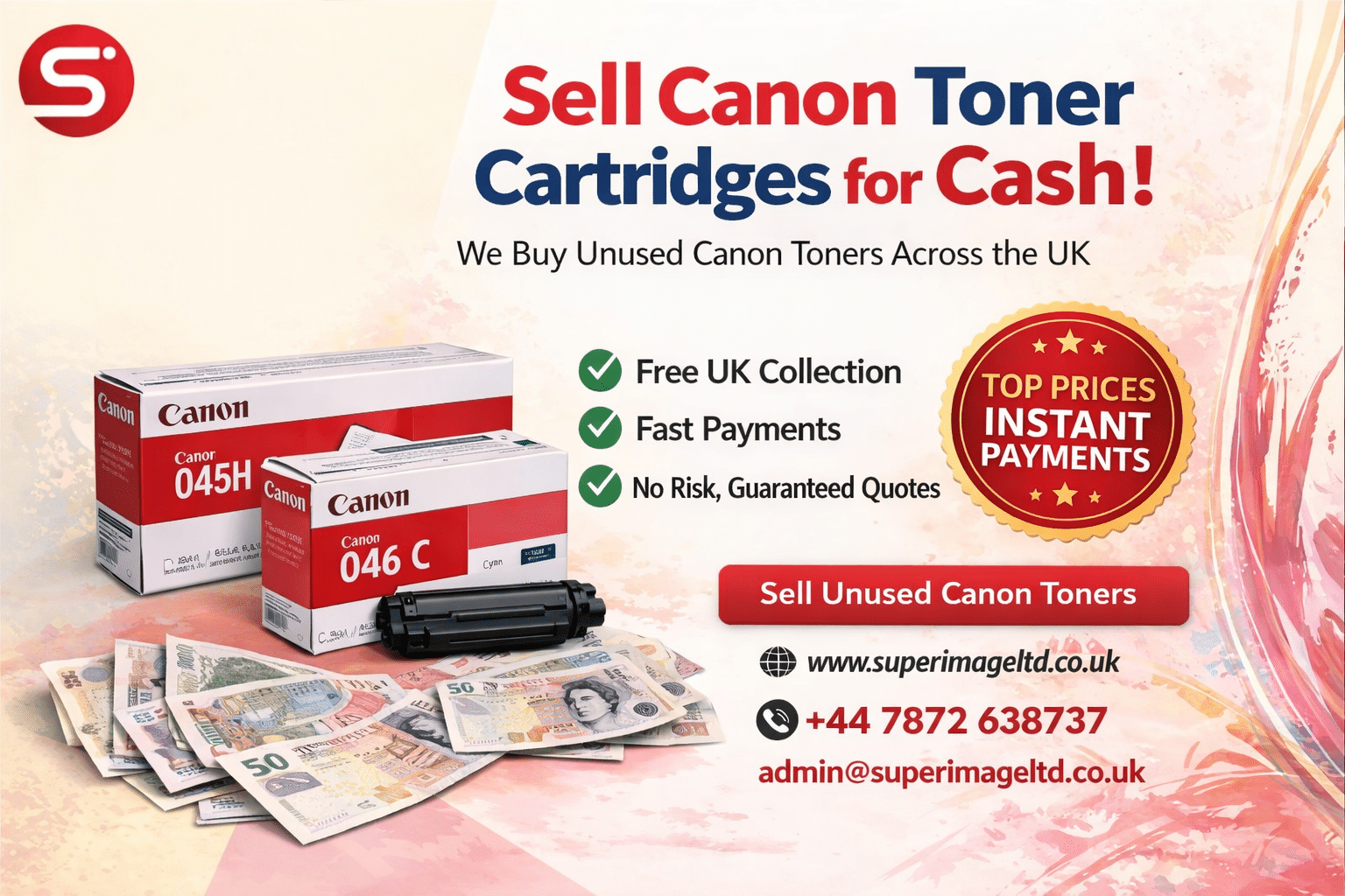 Superimage offers back buying canon toners from offices, houses, educational institutes and businesses