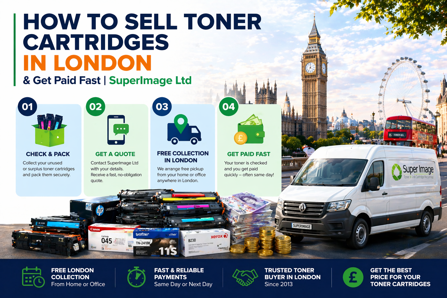 How to Sell Toner Cartridges in London & Get Paid Fast SuperImage Ltd