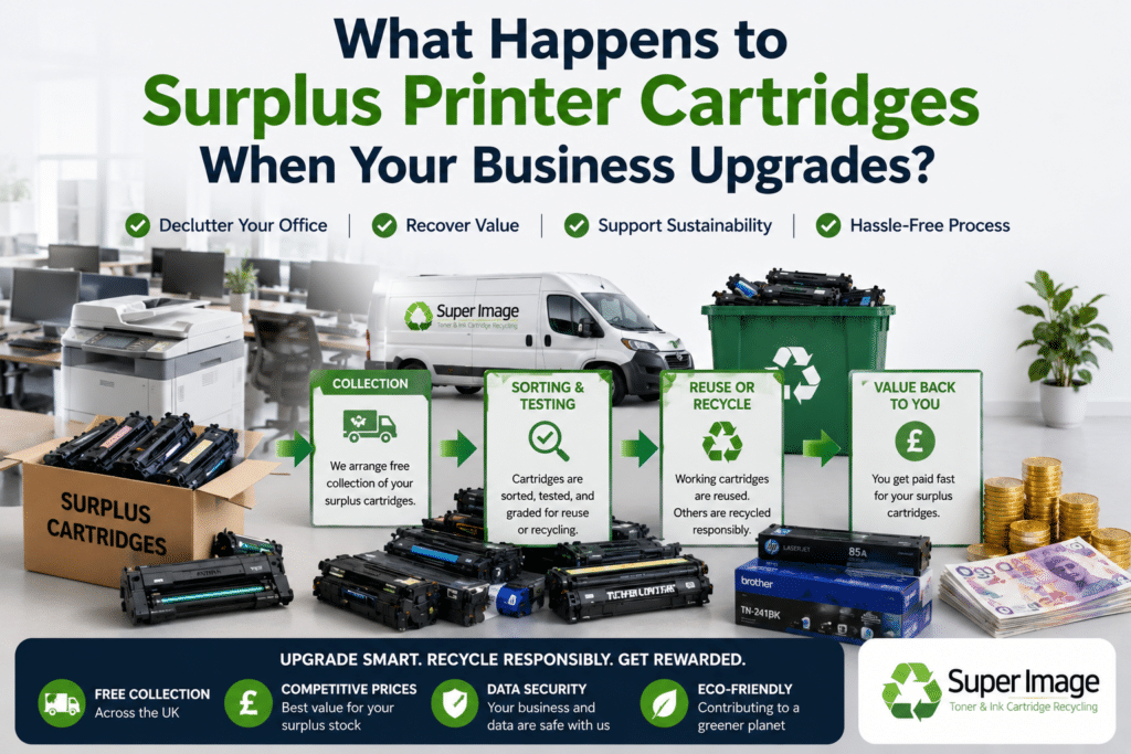 What Happens to Surplus Printer Cartridges When Your Business Upgrades